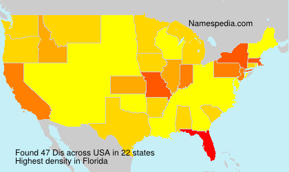 Surname Dis in USA
