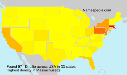 Surname Ditullio in USA