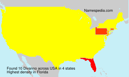 Surname Divanno in USA