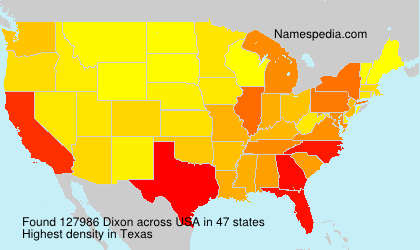 Surname Dixon in USA