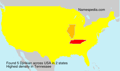 Surname Djirikian in USA