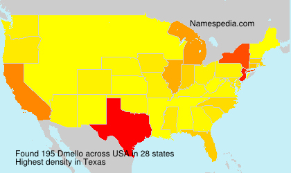 Surname Dmello in USA