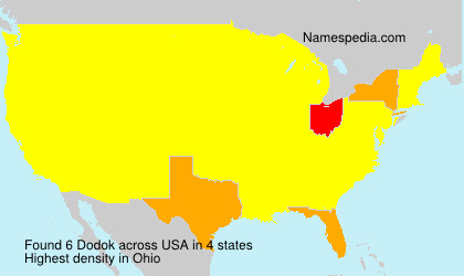 Surname Dodok in USA