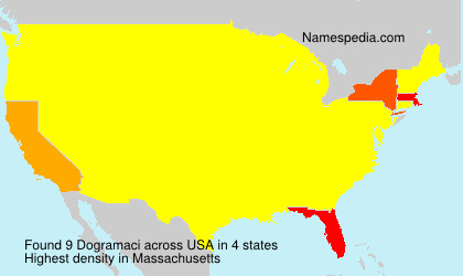 Surname Dogramaci in USA