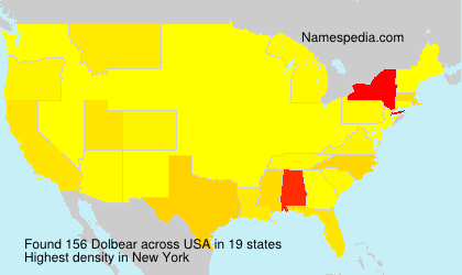 Surname Dolbear in USA