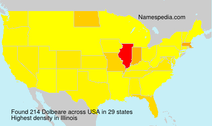 Surname Dolbeare in USA