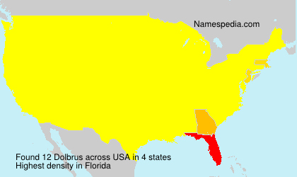 Surname Dolbrus in USA