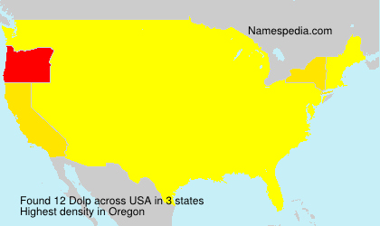Surname Dolp in USA
