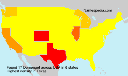 Surname Domenget in USA