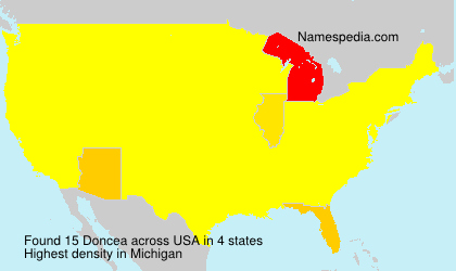 Surname Doncea in USA