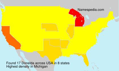Surname Donelda in USA
