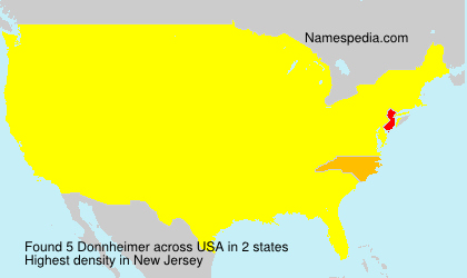 Surname Donnheimer in USA