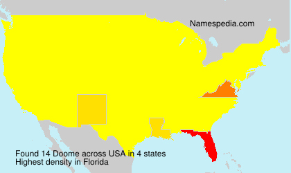 Surname Doome in USA