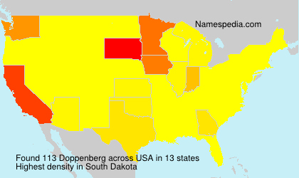 Surname Doppenberg in USA