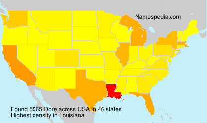 Surname Dore in USA