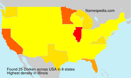 Surname Dorken in USA