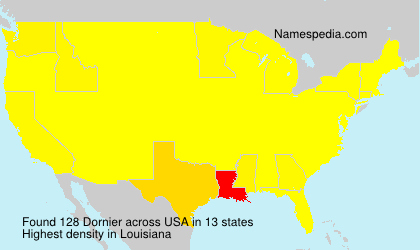 Surname Dornier in USA
