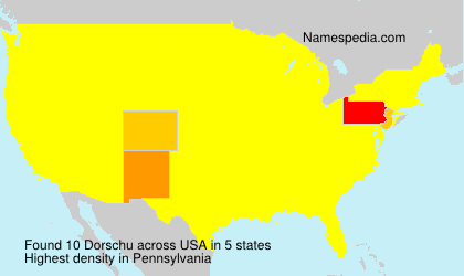 Surname Dorschu in USA