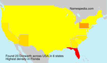 Surname Dorwarth in USA