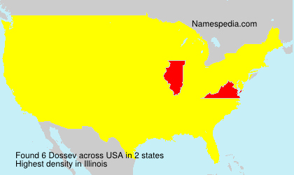 Surname Dossev in USA