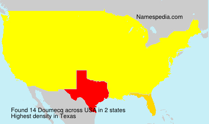 Surname Doumecq in USA