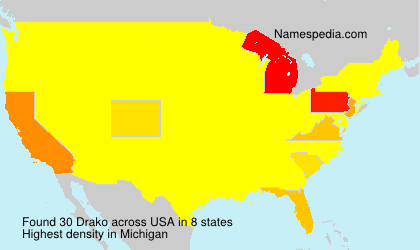 Surname Drako in USA
