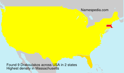 Surname Drakoulakos in USA