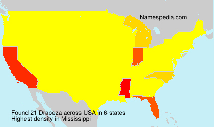 Surname Drapeza in USA