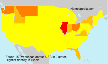 Surname Dreesbach in USA