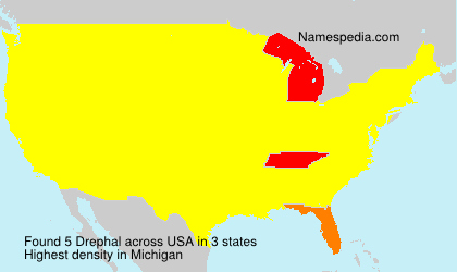 Surname Drephal in USA