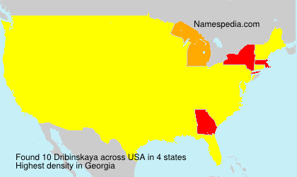 Surname Dribinskaya in USA