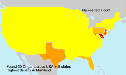 Surname Drigan in USA