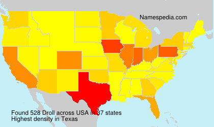 Surname Droll in USA