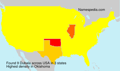 Surname Dubala in USA