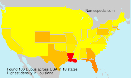 Surname Dubus in USA