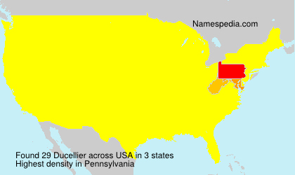 Surname Ducellier in USA