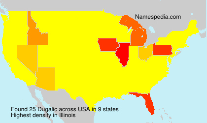 Surname Dugalic in USA