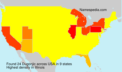 Surname Dugonjic in USA