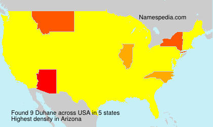 Surname Duhane in USA