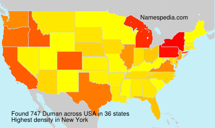 Surname Duman in USA