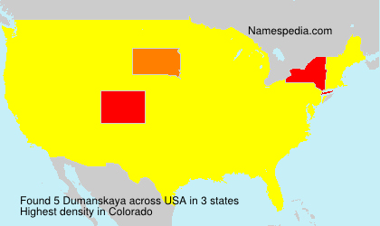 Surname Dumanskaya in USA