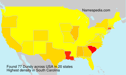 Surname Dundy in USA
