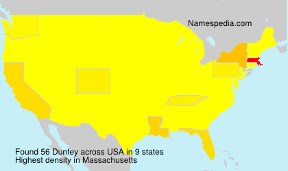 Surname Dunfey in USA