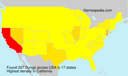 Surname Dungo in USA