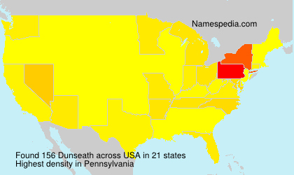 Surname Dunseath in USA