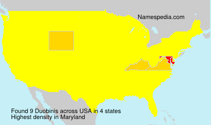 Surname Duobinis in USA