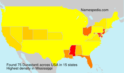 Surname Durastanti in USA