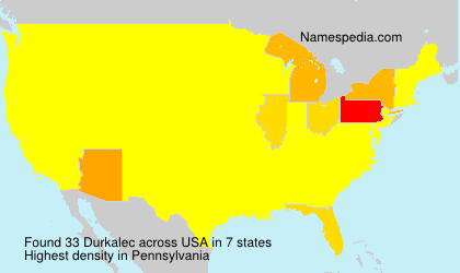 Surname Durkalec in USA