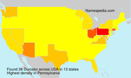 Surname Durosko in USA