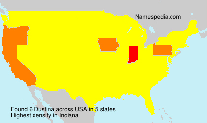Surname Dustina in USA